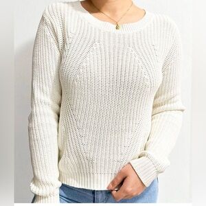 H&M Cream Crew Neck Sweater